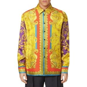 VERSACE
Men's Informal Heritage Shirt - Dark Orchid Sun